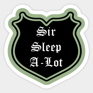 Sir Sleep-A-Lot Emblem Sticker